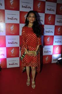 Bollywood actress Deepali Mandavkar Producer Shankar Nangre of Sai Raj film &quot;Strugglers&quot; a grand premiere launch in Mumbai.