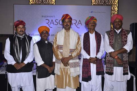 Rajasthani folk artist during the launch of luxury Thali restaurant Rajdhani at Phoneix Mill in Mumbai.