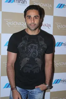 Model Hrishant Goswami at launch Luxury Thali by Rajdhani's Rasovara in Mumbai.