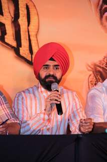 Congress leader Charan Singh Sapra at Son Of Sardaar press meet to resolve issues with Sikh Community leaders at Hotel Novotel in Juhu, Mumbai.