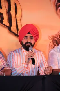 Congress leader Charan Singh Sapra at Son Of Sardaar press meet to resolve issues with Sikh Community leaders at Hotel Novotel in Juhu, Mumbai.