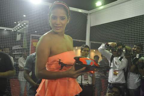 Actress Poonam Pande at the International Auto Car Performance Show 2012 at MMRDA Ground, BKC in Mumbai on Nov. 1, 2012. (Photo: Sandeep Mahankal/IANS)