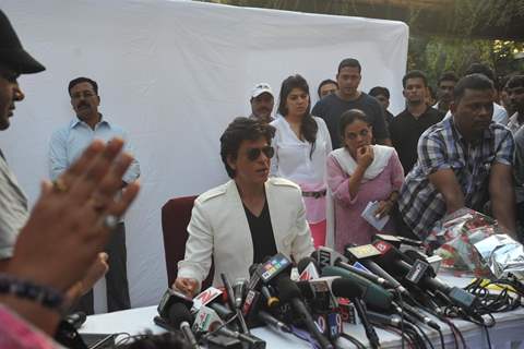 Shah Rukh Khan celebrates his 47th. Birthday with media