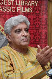 Javed Akhtar gestures during the launch of Classic Legends Season 2 on Zee Classic