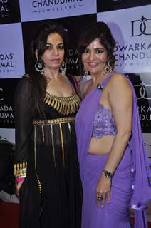 Sameera Reddy & Mughda Godse at launch of Dwarkadas Chandumal Jewellers