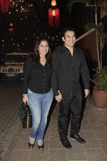 Archana Puran Singh with husband Parmeet Sethi at Bachchan Family's Diwali Party at Jalsa