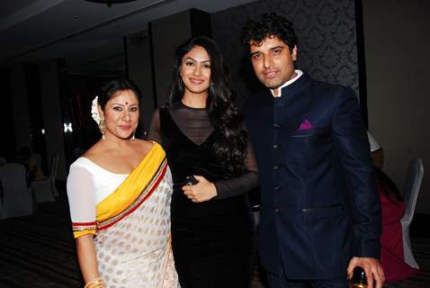 Sai and Shakit with Gauri Bhonsle at launch of their Production house Thoughtrain Entertainment