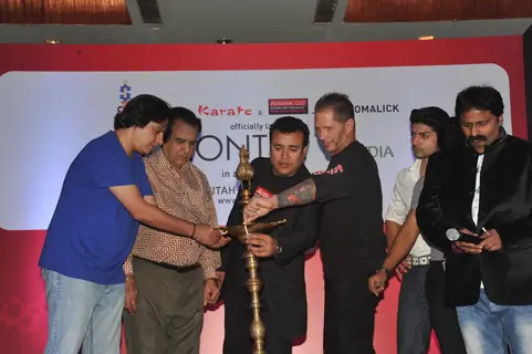 James Bomalik during the launch of India’s largest karate school Actiontek India