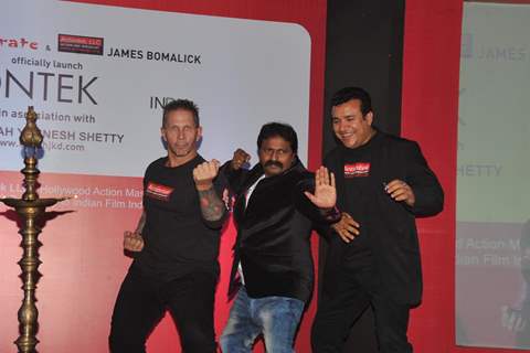 James Bomalik during the launch of India’s largest karate school Actiontek India