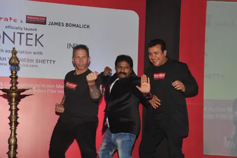 James Bomalik during the launch of India’s largest karate school Actiontek India