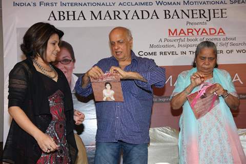 Abha Banerjee launches book Maryada