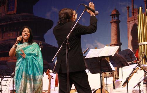 Singer Kavita Krishnamurthy at the ''The India - China Music Festival 2012''