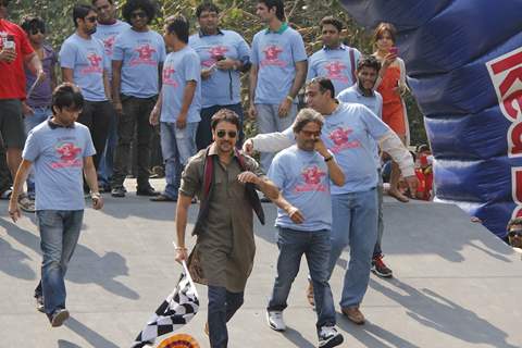 Imran Khan flags off the India’s first RedBull Soapbox Race 2012 in Mumbai