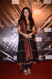 Kirti Nagpure as Siddhi of Parichay at Colors Golden Petal Awards Red Carpet Moments