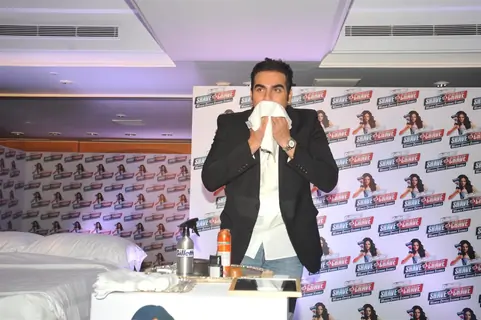 Malaika Arora with husband Arbaaz Khan during an promotional event of Gillette