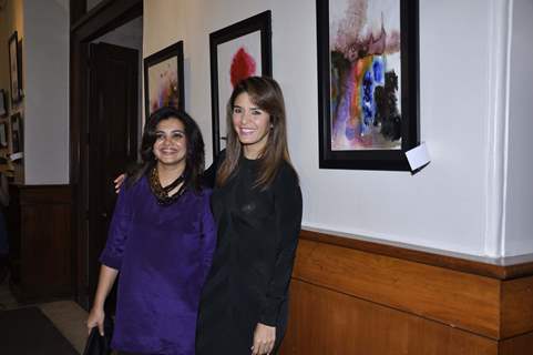 Raageshwari at Shefali Shah's art exhibition.