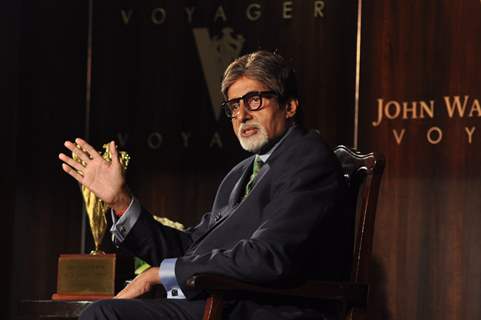 Bollywood actor Amitabh Bachchan honoured as the 'John Walker & Sons Game Changer of the Century' at Hotel Taj Mahal Palace in Colaba, Mumbai.