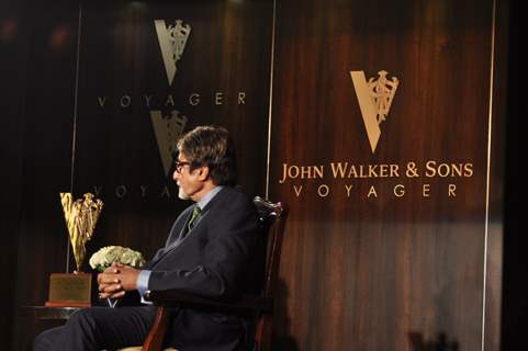 Bollywood actor Amitabh Bachchan honoured as the 'John Walker & Sons Game Changer of the Century' at Hotel Taj Mahal Palace in Colaba, Mumbai.