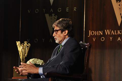 Bollywood actor Amitabh Bachchan honoured as the 'John Walker & Sons Game Changer of the Century' at Hotel Taj Mahal Palace in Colaba, Mumbai.