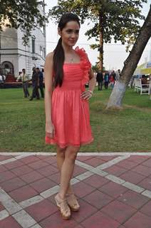 Bollywood actress Shazahn Padamsee at the Gitanjali Indian 1000 Guineas race (Grade I) 2012 in RWITC, Mumbai.