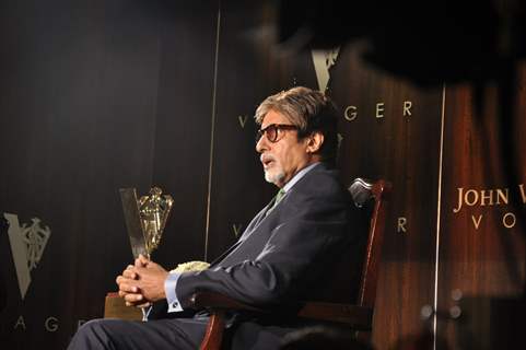 Bollywood actor Amitabh Bachchan honoured as the 'John Walker & Sons Game Changer of the Century' at Hotel Taj Mahal Palace in Colaba, Mumbai.