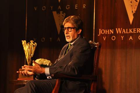 Bollywood actor Amitabh Bachchan honoured as the 'John Walker & Sons Game Changer of the Century' at Hotel Taj Mahal Palace in Colaba, Mumbai.