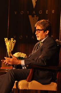 Bollywood actor Amitabh Bachchan honoured as the 'John Walker & Sons Game Changer of the Century' at Hotel Taj Mahal Palace in Colaba, Mumbai.