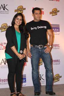 Bollywood actor Salman Khan campaigning charity and Promotion of Dabangg 2 in Hyderabad.