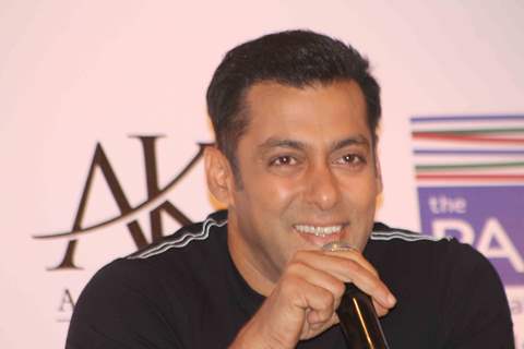 Bollywood actor Salman Khan campaigning charity and Promotion of Dabangg 2 in Hyderabad.