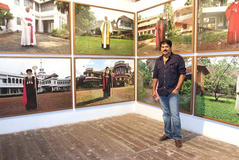 Superstar Mammootty visited Aspinwall House, one of the major venues of the Kochi Muziris Biennale, Kerala.