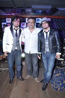 Abhas Joshi and Shreyas Joshi at the launch of their music album Thagni in Firangi Paani, Mumbai.