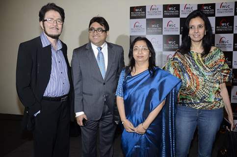 Asit Fakih, Pradeep Hirani, Manoblika Sengupta and Lina Tipnis at Chimera fashion show of WLC College in Mumbai.