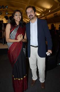 Bul Bul Chaudhry with Shahab Durazi at Chimera fashion show of WLC College in Mumbai.