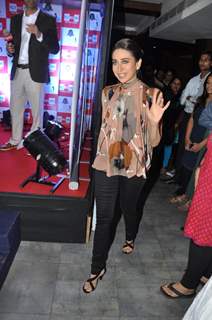 Bollywood actress Karisma Kapoor debuts as RJ for 92.7 BIG FM Studios at Hotel Peninsula Grand in Mumbai.