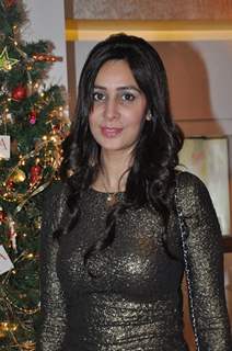 Designer Nisha Jamwal celebrating Christmas party