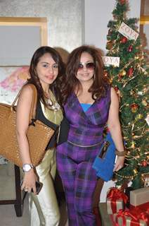 Designer Nisha Jamwal celebrating Christmas party