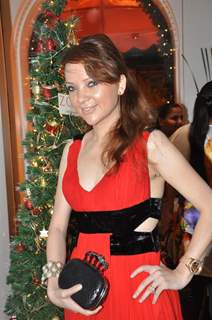 Designer Nisha Jamwal celebrating Christmas party