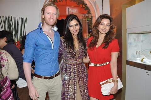 Designer Nisha Jamwal celebrating Christmas party