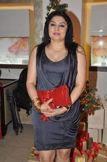 Designer Nisha Jamwal celebrating Christmas party