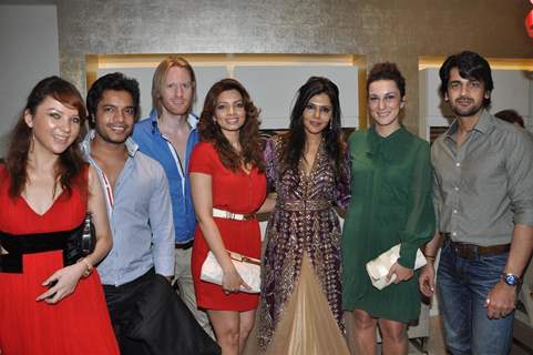 Designer Nisha Jamwal celebrating Christmas party