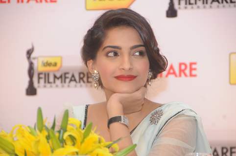 Sonam Kapoor at the '58th !dea Filmfare Awards 2012' Press Conference