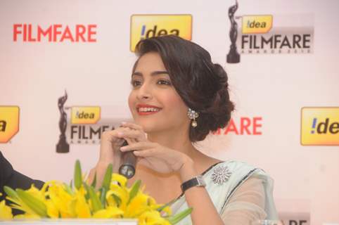 Sonam Kapoor at the '58th !dea Filmfare Awards 2012' Press Conference