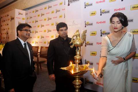 Sonam Kapoor at the '58th !dea Filmfare Awards 2012' Press Conference