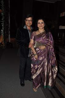 Sachin Pilgaokar and Supriya Pilgaokar at Abhinav & Ashima Shukla wedding reception