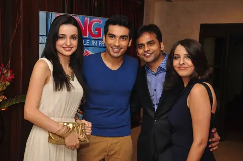 Sanaya Irani, Mohit Sehgal, Vijay & Dolly Bhatter at the celebration of India Forums 9th Anniversary