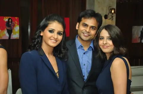 Shakti Mohan with Vijay and Dolly Bhatter at the celebration of India Forums 9th Anniversary