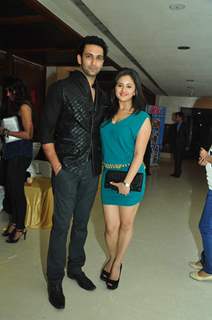 Rashmi with husband Nandish Sandhu at the celebration of India Forums 9th Anniversary