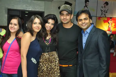 Dolly Das & Vishal Singh with Dolly & Vijay at the celebration of India Forums 9th Anniversary