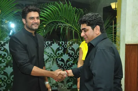 Sharad Kelkar and Rajan Shahi at the celebration of India Forums 9th Anniversary