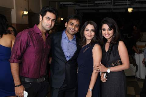 Ankit Gera, Vijay, Dolly & Adaa Khan at the celebration of India Forums 9th Anniversary